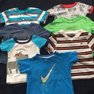 18 months baby boy t shorts lot bundle